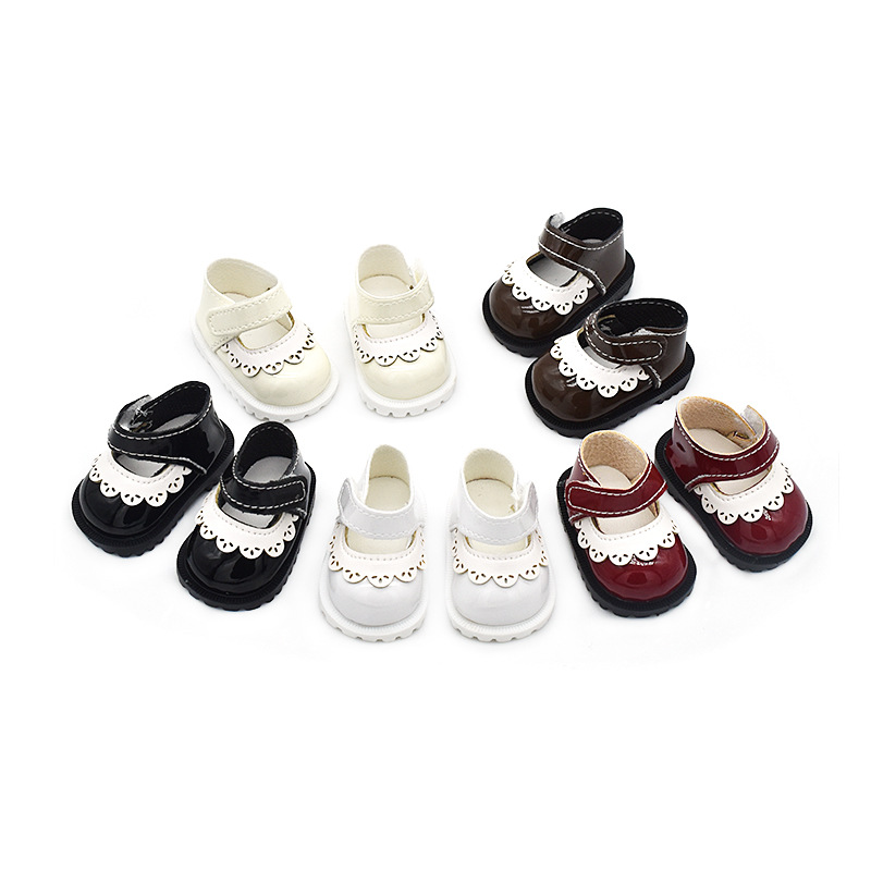 20CM公仔棉花娃娃换装花边皮鞋