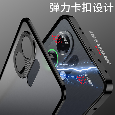 适用于OPPOK13 TurboPro手机壳新款k13 turbo金属边框防摔散热透气保护套磨砂手感k13 turbopro镜头保护超薄