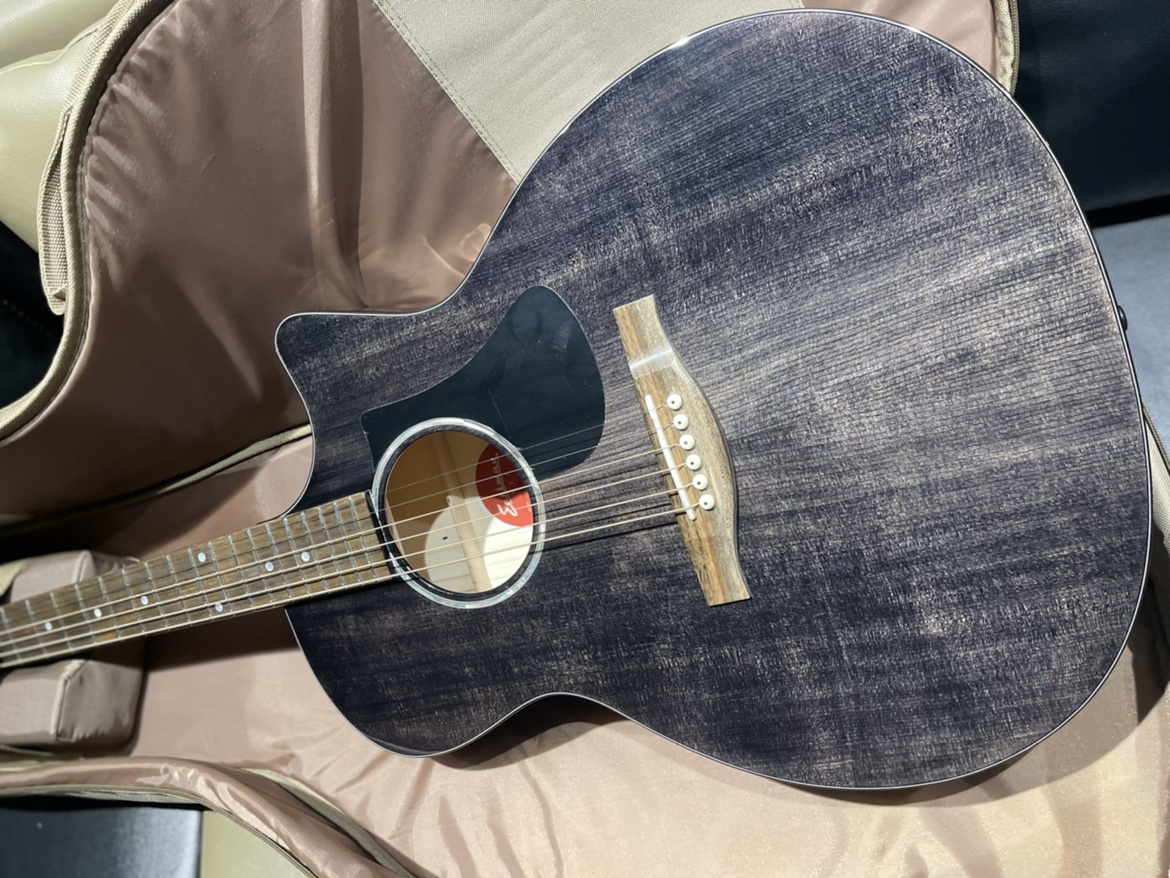 大连星光吉他伊斯特曼pch3gactbk黑色枫木民谣吉他