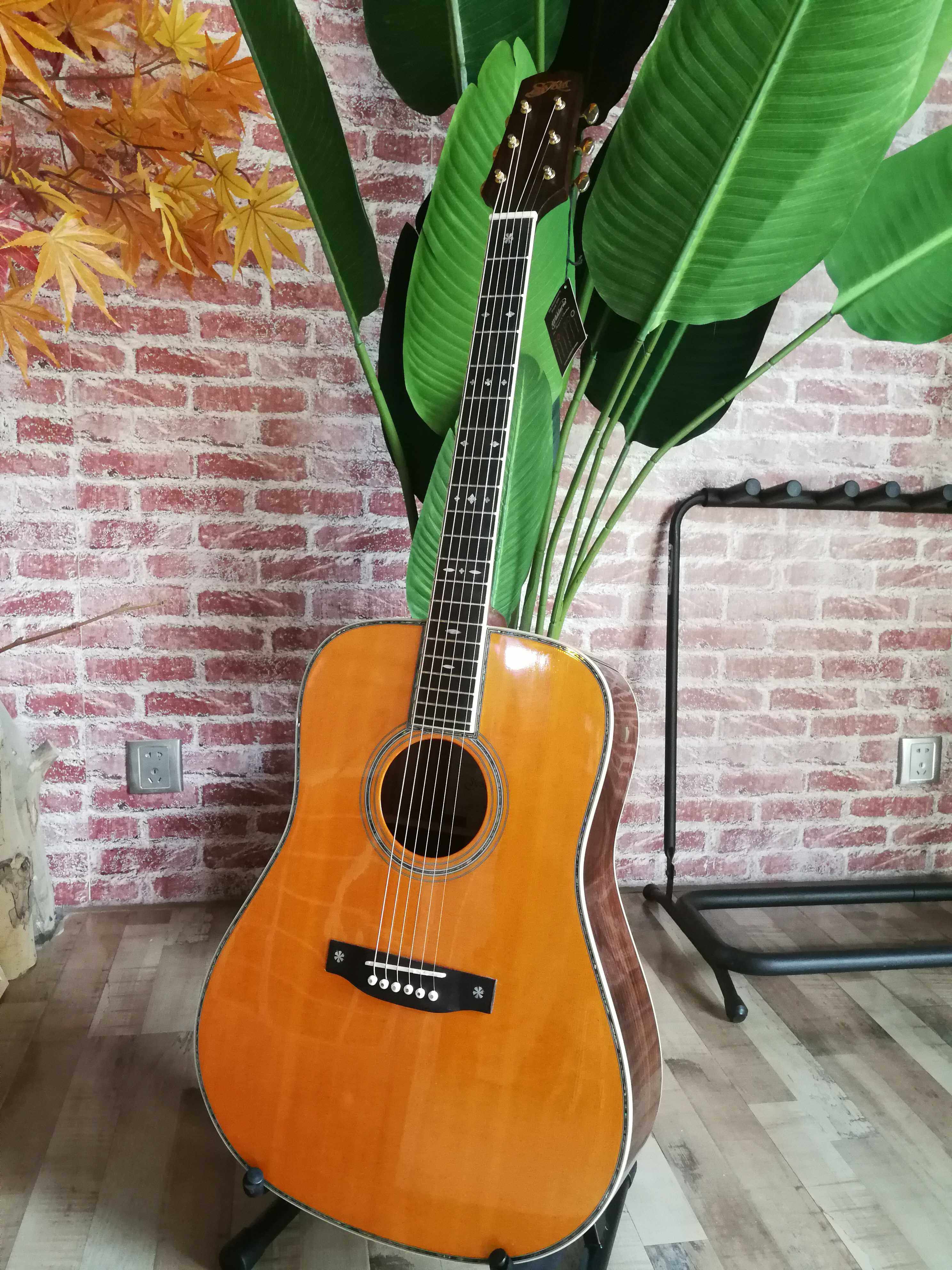 雅依利sd42 雅伊利全单实木民谣木吉他