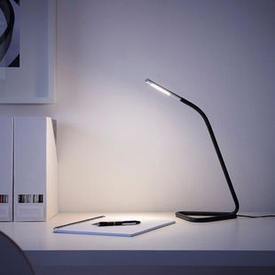 IKEA宜家哈尔特LED工作灯多色家用学生书桌学习护眼灯床头台灯