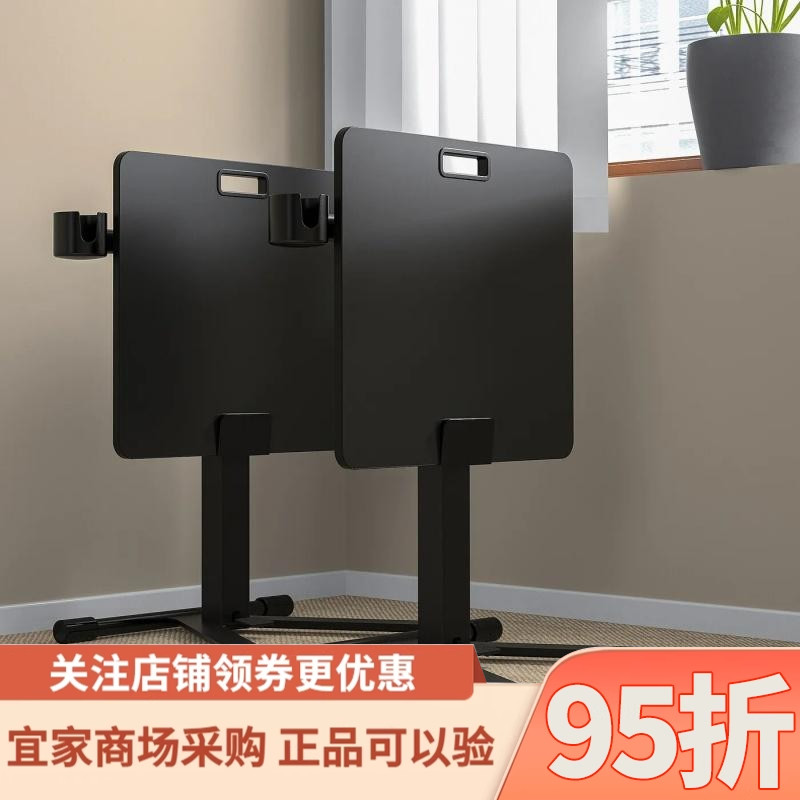 IKEA宜家米特丛带脚轮的笔记本电脑桌可移动升降小桌子家用床边桌