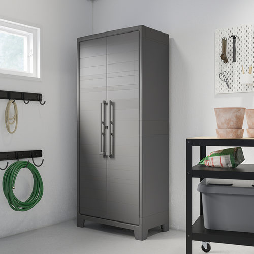 IKEA宜家拉姆洛储物柜深灰色室内户外产品80x44x182cm办公文件柜