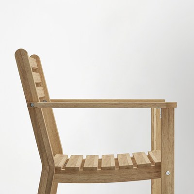 IKEA宜家代购阿霍蒙椅子带扶手家用餐厅餐桌靠背椅休闲椅户外椅