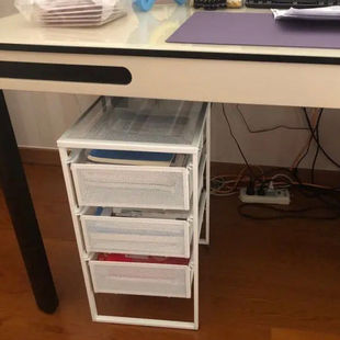 宜家代购列纳特抽屉柜白色家用简约现代卧室客厅收纳整理柜