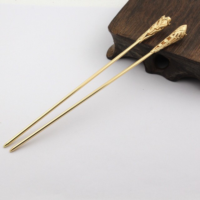 一包10个装纯铜保色木兰花簪杆发簪盘发钗子步摇汉服发饰材料配件