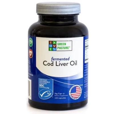 Green Pasture Fermented Cod Liver Oil Capsules - Wild Alaska
