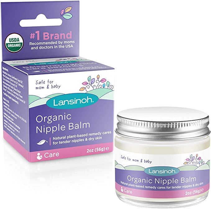 Lansinoh Organic Nipple Cream for Breastfeeding 2oz 60ml