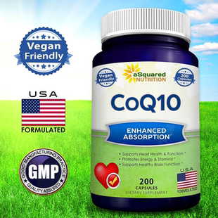 秒发aSquared Nutrition CoQ10 400mg Max Strength 200颗现货
