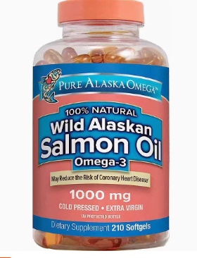 Pure Alaska 1000mg Omega-3 Wild Alaskan Salmon Oil Softgels