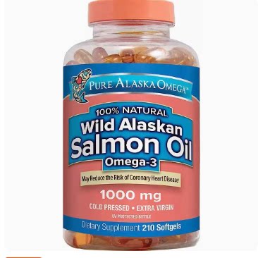 Pure Alaska 1000mg Omega-3 Wild Alaskan Salmon Oil Softgels