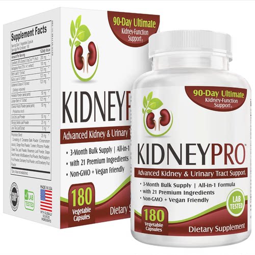 Kidney-Pro (3-Month Supply) with 21 Kidney Health Supplem
