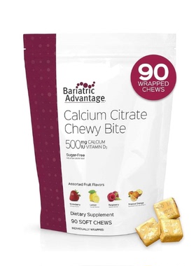 Bariatric Advantage Calcium Citrate Chewy Bites 500 mg -90粒