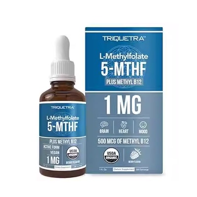 Organic Methyl Folate 1000 mcg + Methyl B12 Cofactor (300