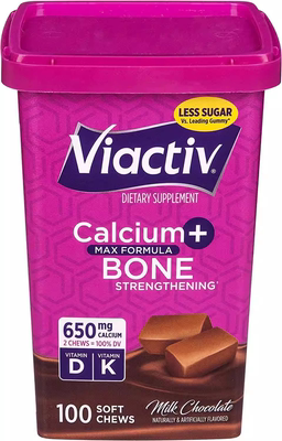 Viactiv Calcium +Vitamin D3 Supplement Milk Chocolate