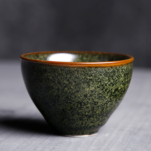 茶末釉单杯黄丽君手作陶瓷茶杯茶盏功夫茶具品茗杯主人杯仿古