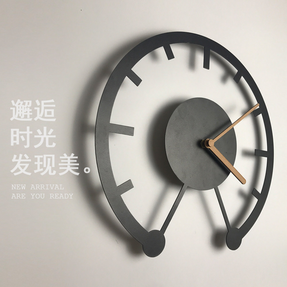 家用时钟客厅鐘錶挂钟北欧现代简约个性创意时尚时鈡原创设计钟表