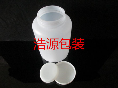 2000毫升塑料大口广口瓶试剂瓶粉末样品瓶化工2L直桶2公斤瓶加厚