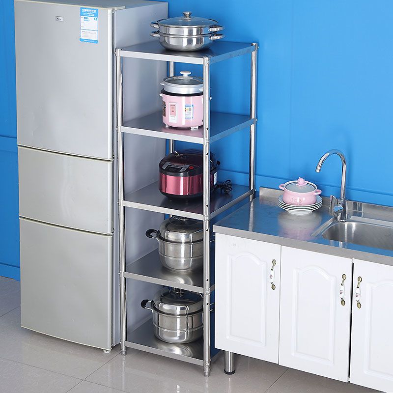 落地缝隙厨房置物架201不锈钢