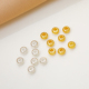 18K包金保色算盘珠隔片散珠DIY手链饰品配件手工串珠