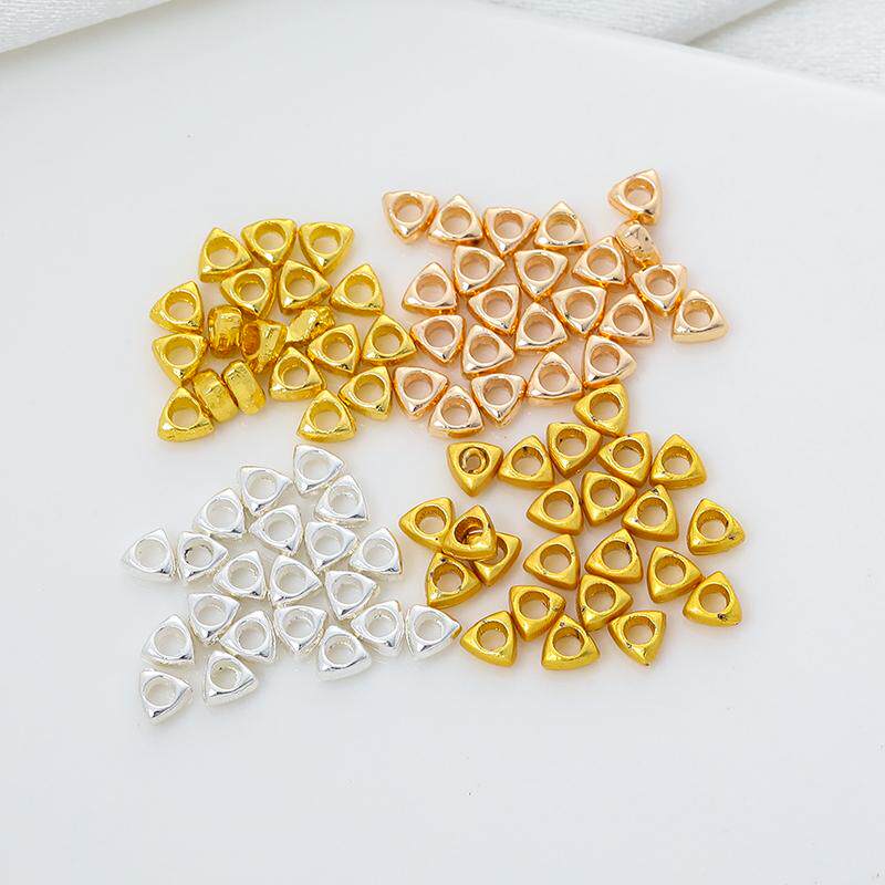 18K包金保色三角形小碎金隔珠手工diy手链项链隔片首饰配件材料