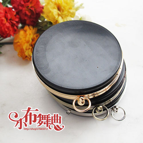优质圆形盒子口金14cm18cm金色古铜色银色布艺手工DIY口金包配件