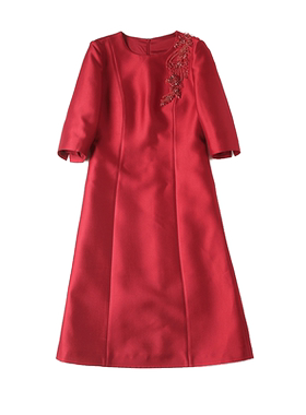 婚礼妈妈装喜婆婆婚宴礼服连衣裙