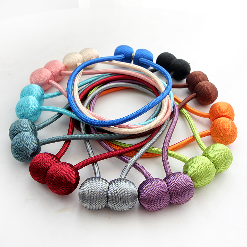 一对磁铁装饰窗帘扣配件绑带束带可爱创意扎绳简约现代绑绳子系带