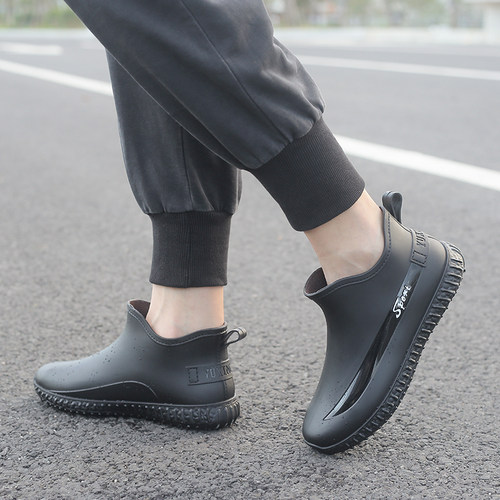 雨鞋短筒防滑雨靴钓鱼水鞋男士