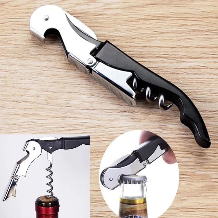 多功能海马刀红酒开瓶器便携折叠葡萄酒启瓶器啤酒起盖工具瓶起子