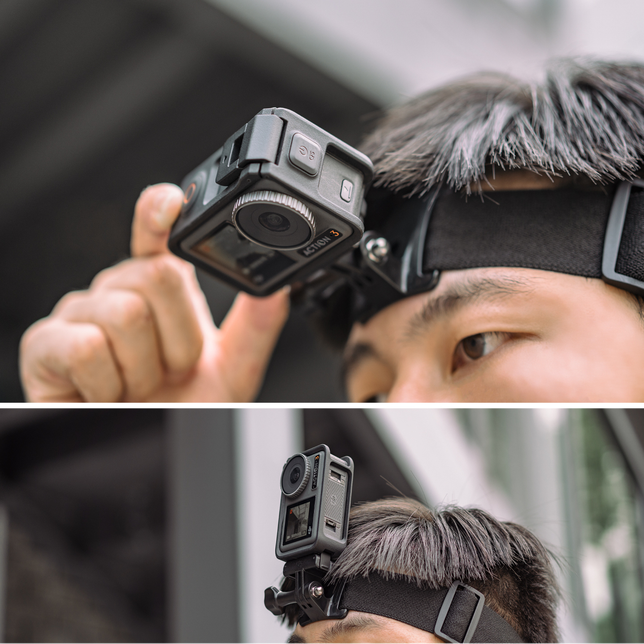 适用大疆 Osmo Action5Pro/4/3头戴支架头带固定运动相机开车第一人称视角配件车内拍摄视频头戴支架配件专用