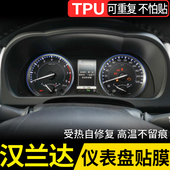 适用于15 21款 丰田汉兰达仪表膜新汉兰达仪表盘膜TPU仪表保护贴膜