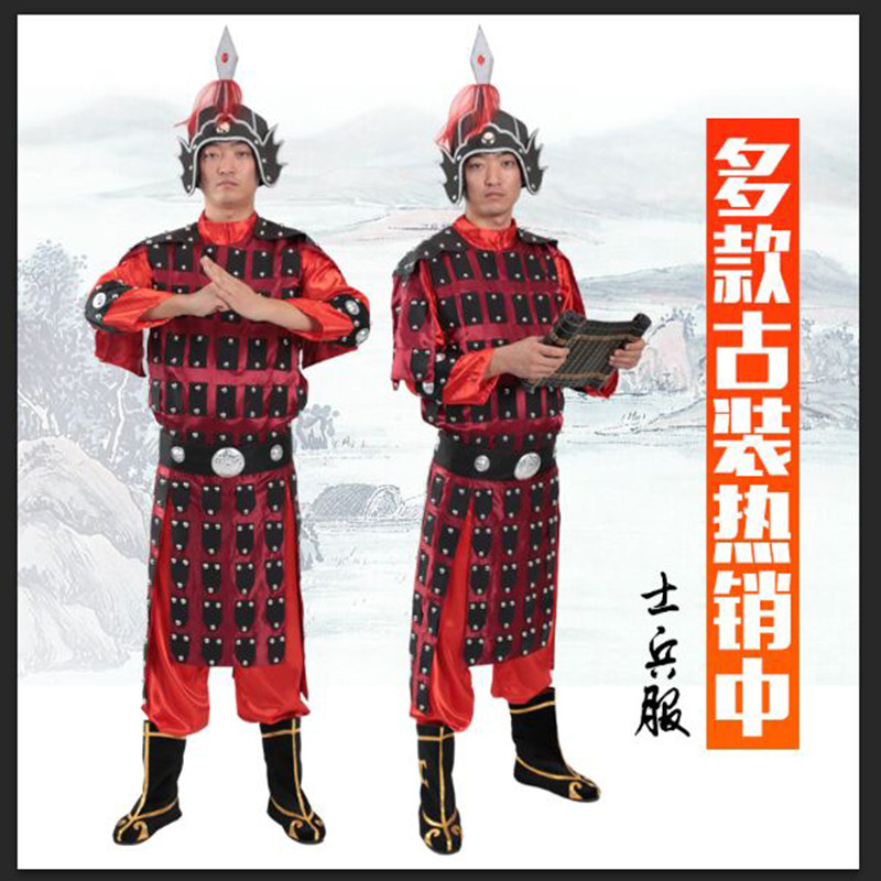 大话西游至尊宝孙悟空兵马俑古装武士盔甲古代士兵服装演出服|msdalam kategori Butik wanita / wanita, pakaian/pakaian kebangsaan/peringkat pakaian, pakaian kebangsaan/pakaian - dari Buy2taobao.com untuk memberikan perkhidmatan ejen Taobao profesional membeli
