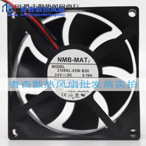 3108NL-05W-B50-P00 NMB散热风扇 24V 0.19A 8020 8CM 2线