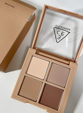 3ce四色眼影盘哑光大地色燕麦拿铁珠光粉钻4色四宫格粉质细腻