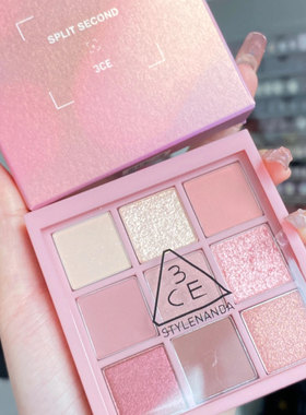 韩国3ce眼影盘春季新款auto focus烟粉盘oh rosy mauve九宫格系列