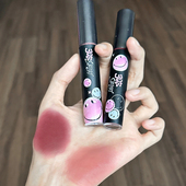 3CE粉酷笑脸联名唇釉眼影盘肉粉色烟紫色fade in秋冬唇釉新品 持久