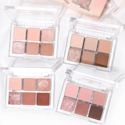 22年新款！韩国BBIA六色眼影盘03/04nude blush大地色珠光哑光#01