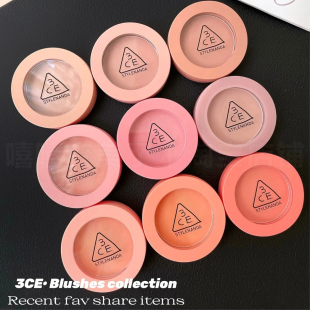 3ce腮红soft salmon丝绒哑光三文鱼自然氛围感不晕染monopink