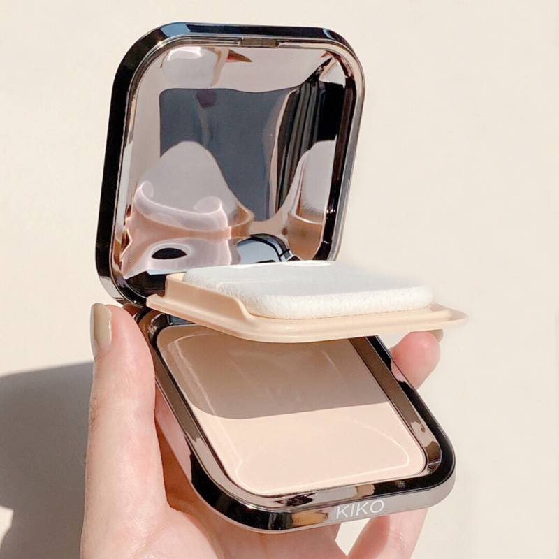 kiko粉饼干湿两用防晒定妆粉扑水莲花控油持久补妆散粉干皮粉蜜粉