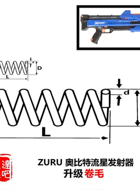 软弹枪发射器X特工SHOT奥比特36281思达改装配件升级卷毛