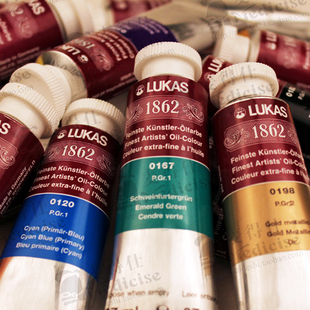 包邮德国LUKAS卢卡斯M大师级1862油画颜料200ml艺术家用单支页面1