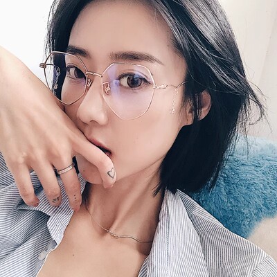 显脸小素颜ins近视平光专业配镜