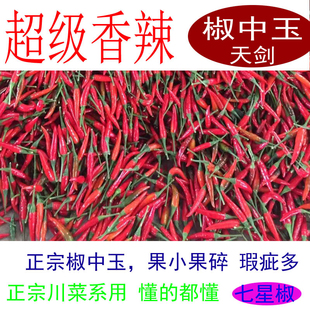 四川天剑小米椒 超级辣正宗椒中玉 朝天椒 七星椒红海椒泡椒干椒