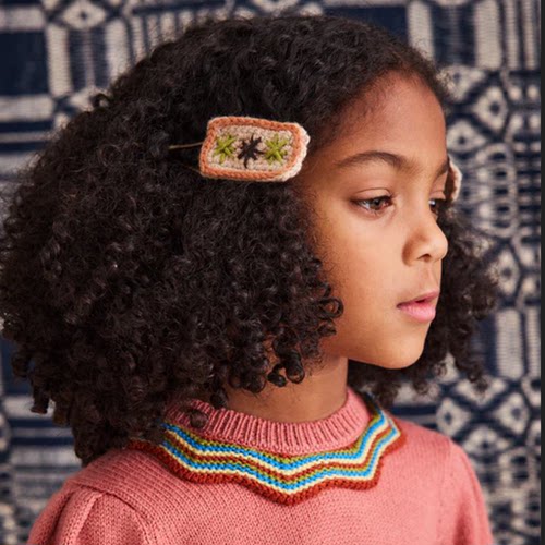 MP同款编织复古民族风发夹鸭嘴夹