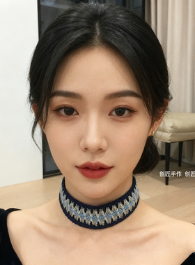 西班牙Pardohats美美同款项链锁骨链颈带饰品choker头发绑带手链