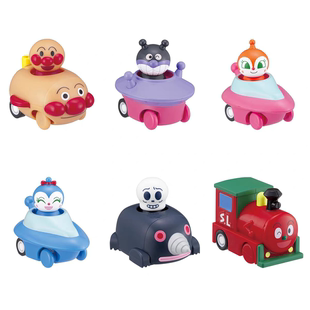 【全款预售】万代扭蛋玩具 面包超人小车造型摆件6细菌小子