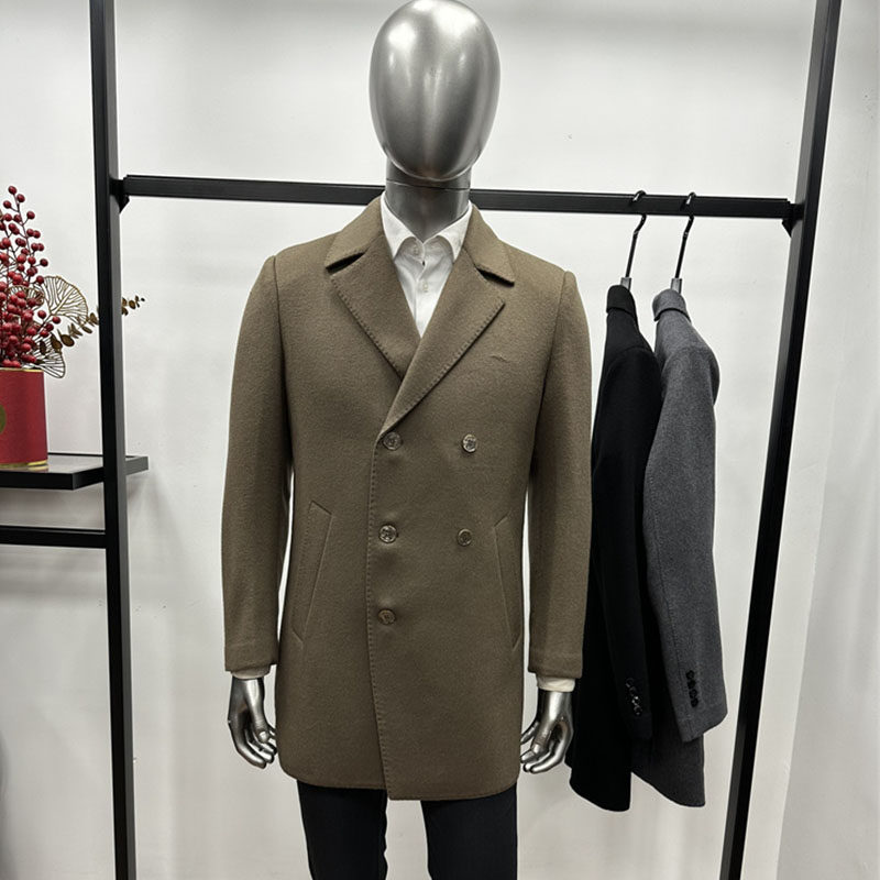 双面呢男士羊毛大衣中长款 鹅绒内胆脱卸加厚西服翻领双排扣版3色,男装,毛呢大衣,淘宝优惠券,粉丝福利购,淘宝优惠卷
