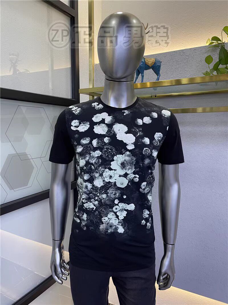 赔钱处理方仕品牌专柜 男士圆领短袖T恤 棉微弹免烫时尚商务880元