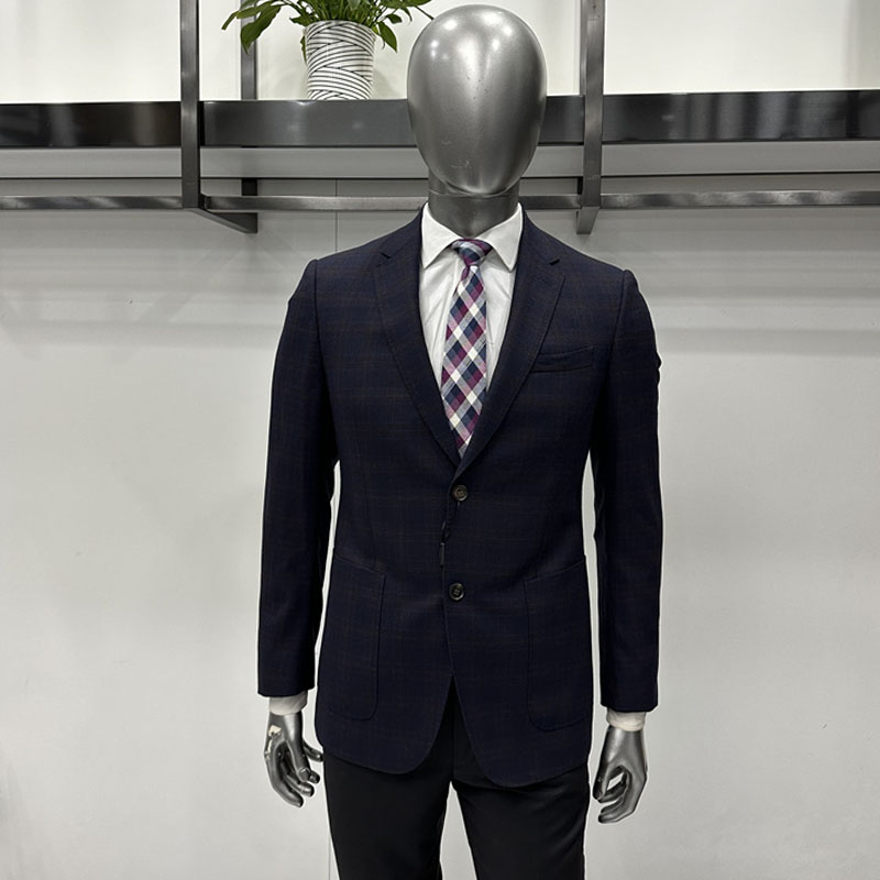 依文专柜断码处理男士休闲单西服上衣 四季100羊毛时尚修身2880元